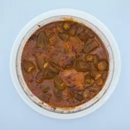 طاجن بامية بموزة الضاني